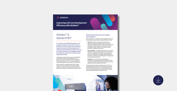 AbZelectPRO™: Improving Cell Line Development Efficiency